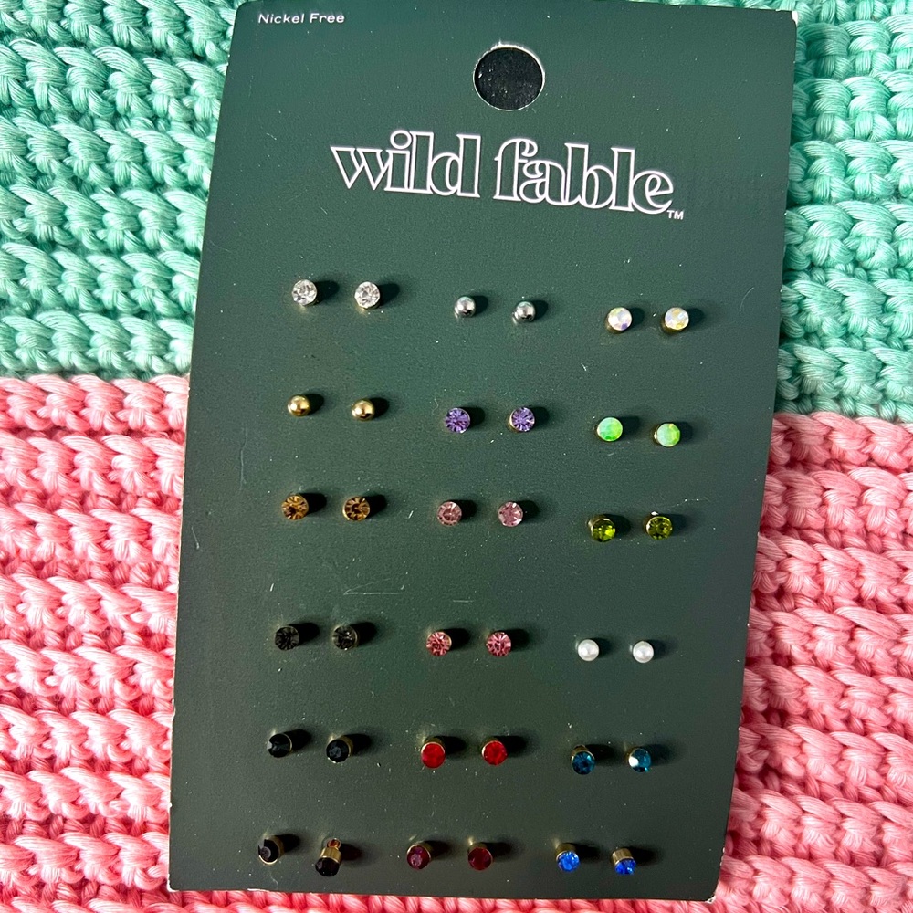 Wild Fable earrings. Set of 18.